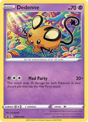 Dedenne SWSH080 (SWSH: Sword & Shield Promo Cards)  - Holofoil | Good Games Adelaide SA