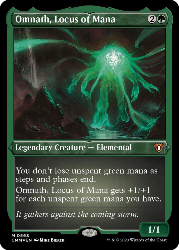 Omnath Locus of Mana Foil Etched 568 (Commander Masters)  - Foil | Good Games Adelaide SA