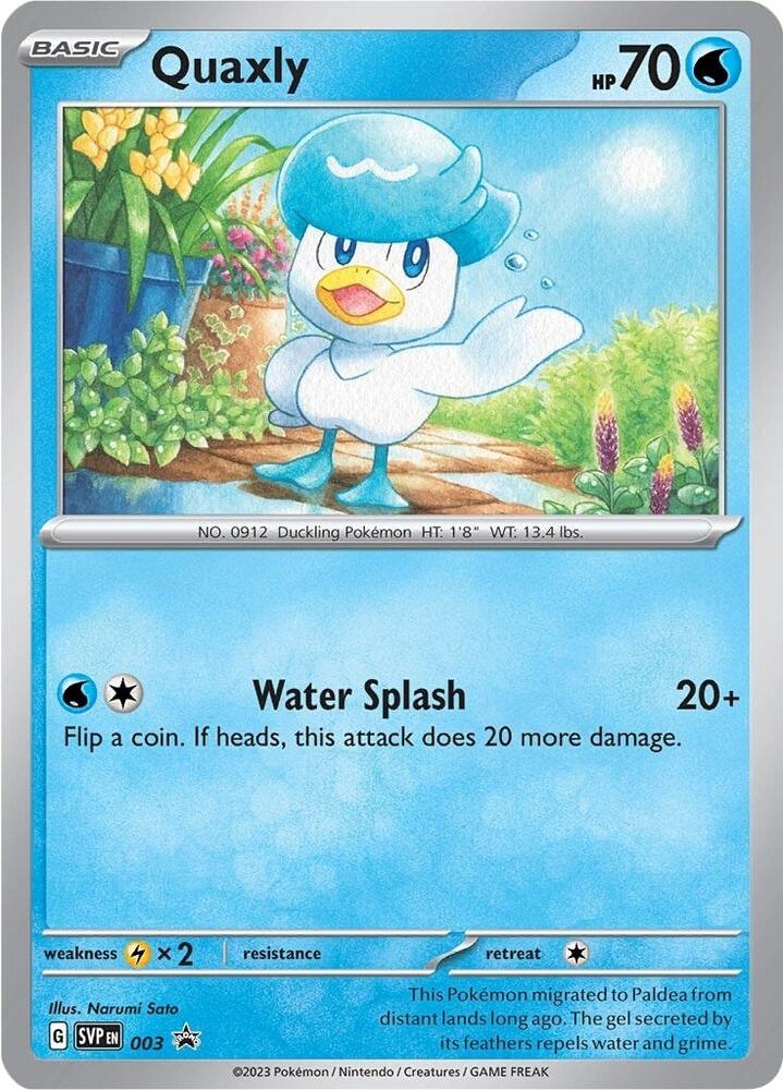 Quaxly 003 (SV: Scarlet & Violet Promo Cards)  - Holofoil | Good Games Adelaide SA