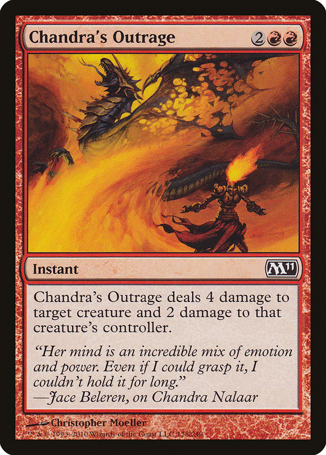 Chandra's Outrage 128 (Magic 2011 (M11))  | Good Games Adelaide SA