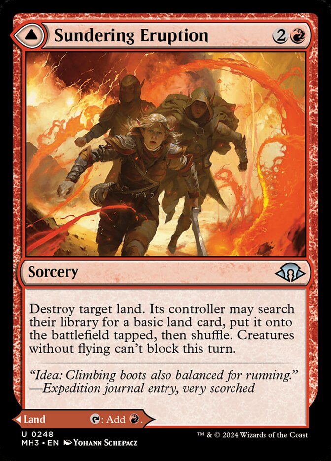 Sundering Eruption // Volcanic Fissure 248 (Modern Horizons 3)  - Foil | Good Games Adelaide SA