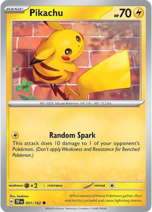 Pikachu 051/162 (SV05: Temporal Forces)  | Good Games Adelaide SA