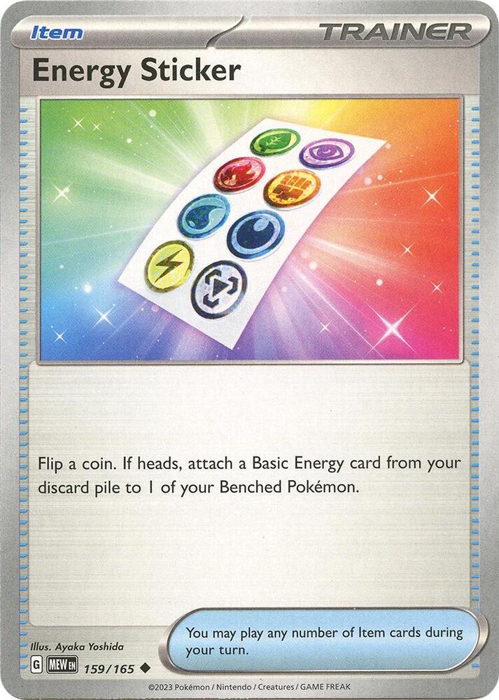 Energy Sticker 159/165 (SV: Scarlet & Violet 151)  | Good Games Adelaide SA