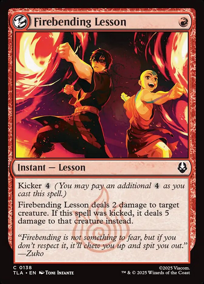 Firebending Lesson 138 (Avatar: The Last Airbender)  - Foil | Good Games Adelaide SA
