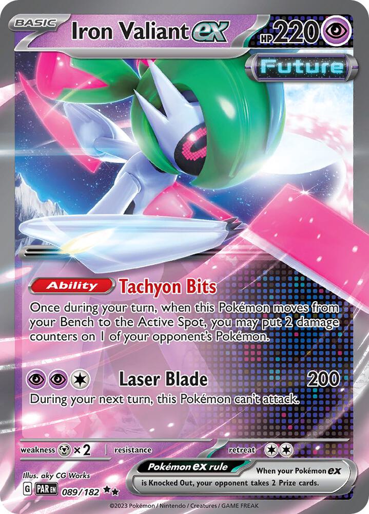 Iron Valiant ex 089/182 (SV04: Paradox Rift)  - Holofoil | Good Games Adelaide SA
