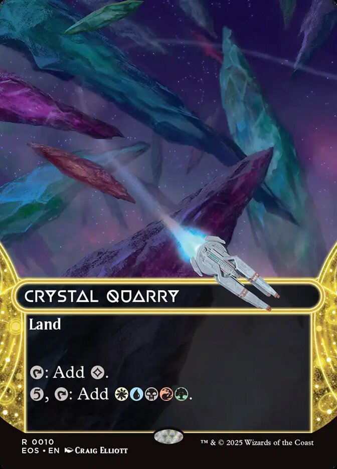 Crystal Quarry 10/0 (Edge of Eternities: Stellar Sights)  - Borderless Foil | Good Games Adelaide SA