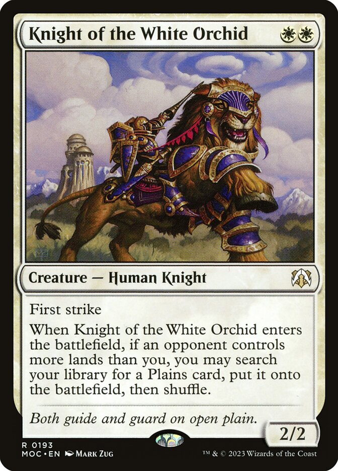 Knight of the White Orchid 193 (Commander: March of the Machine)  | Good Games Adelaide SA