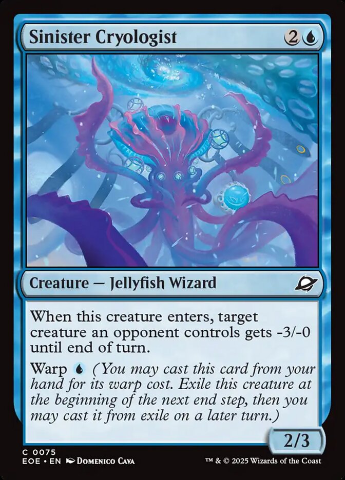 Sinister Cryologist 75 (Edge of Eternities)  - Foil | Good Games Adelaide SA
