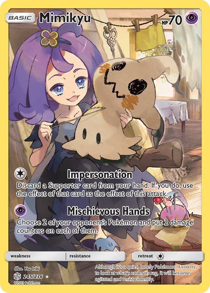 Mimikyu Secret 245/236 (SM - Cosmic Eclipse)  - Holofoil | Good Games Adelaide SA