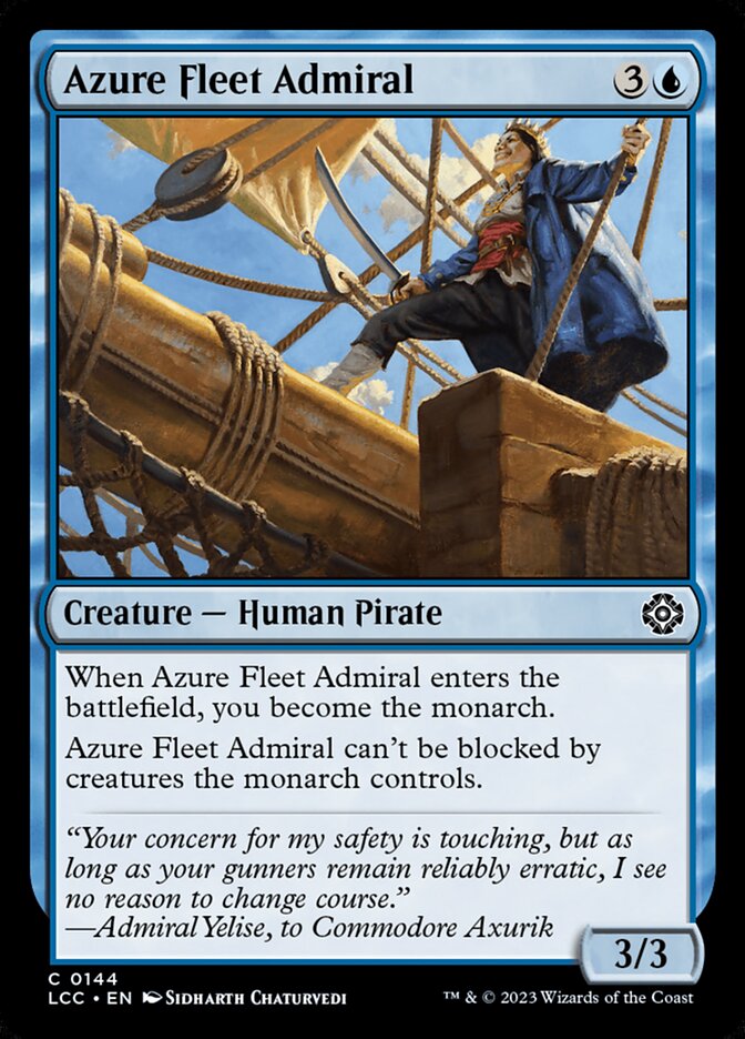 Azure Fleet Admiral 144 (Commander: The Lost Caverns of Ixalan)  | Good Games Adelaide SA