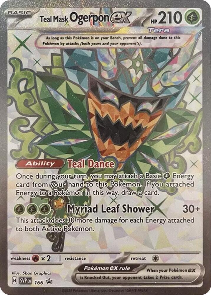 Teal Mask Ogerpon ex 166 (SV: Scarlet & Violet Promo Cards)  - Holofoil | Good Games Adelaide SA