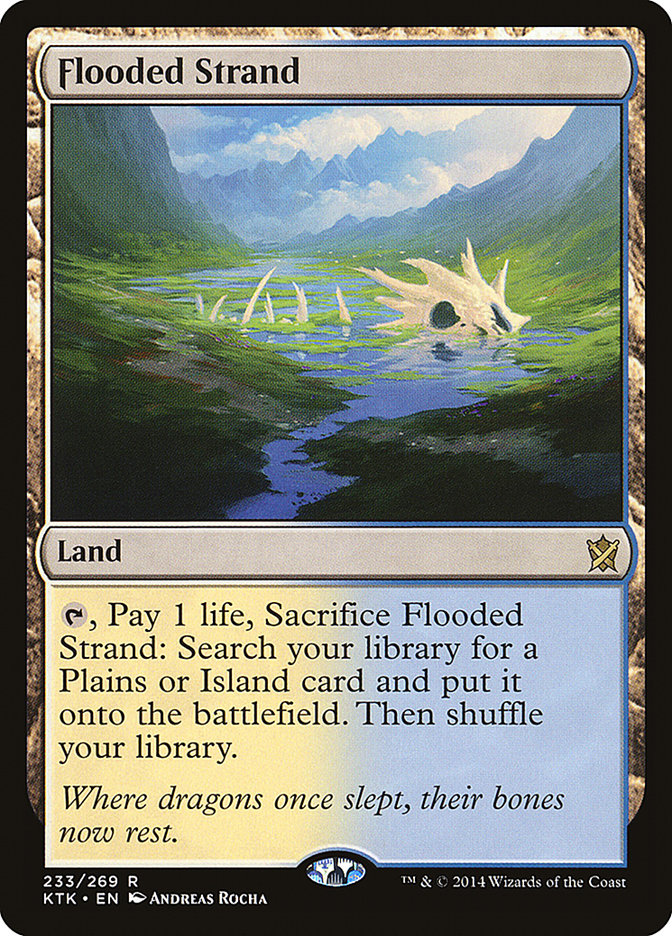 Flooded Strand 233 (Khans of Tarkir)  - Foil | Good Games Adelaide SA