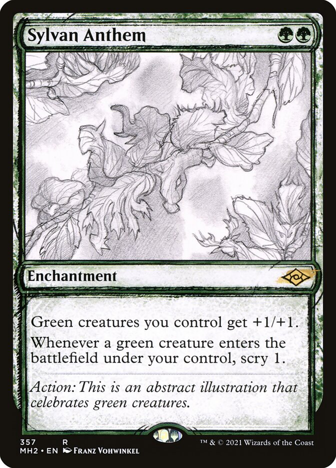 Sylvan Anthem 357 (Modern Horizons 2)  | Good Games Adelaide SA