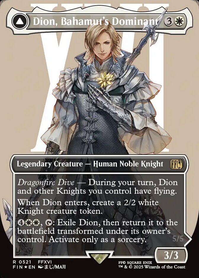 Dion, Bahamut's Dominant // Bahamut, Warden of Light 521 (FINAL FANTASY)  - Foil | Good Games Adelaide SA