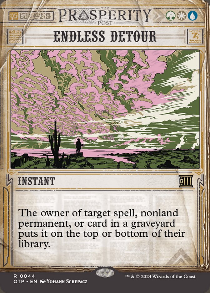 Endless Detour 44 (Outlaws of Thunder Junction: Breaking News)  - Foil | Good Games Adelaide SA