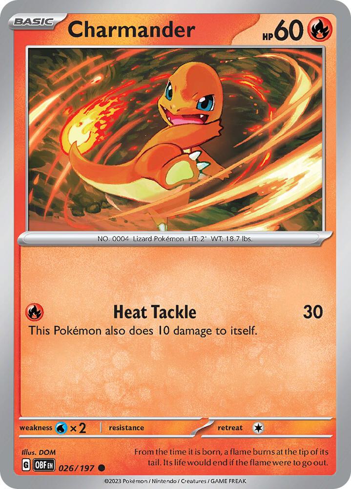 Charmander 026/197 (SV03: Obsidian Flames)  | Good Games Adelaide SA