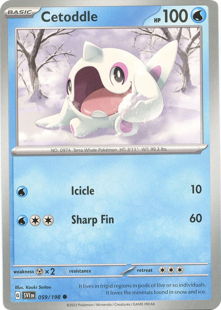 Cetoddle 059/198 (SV01: Scarlet & Violet Base Set)  | Good Games Adelaide SA
