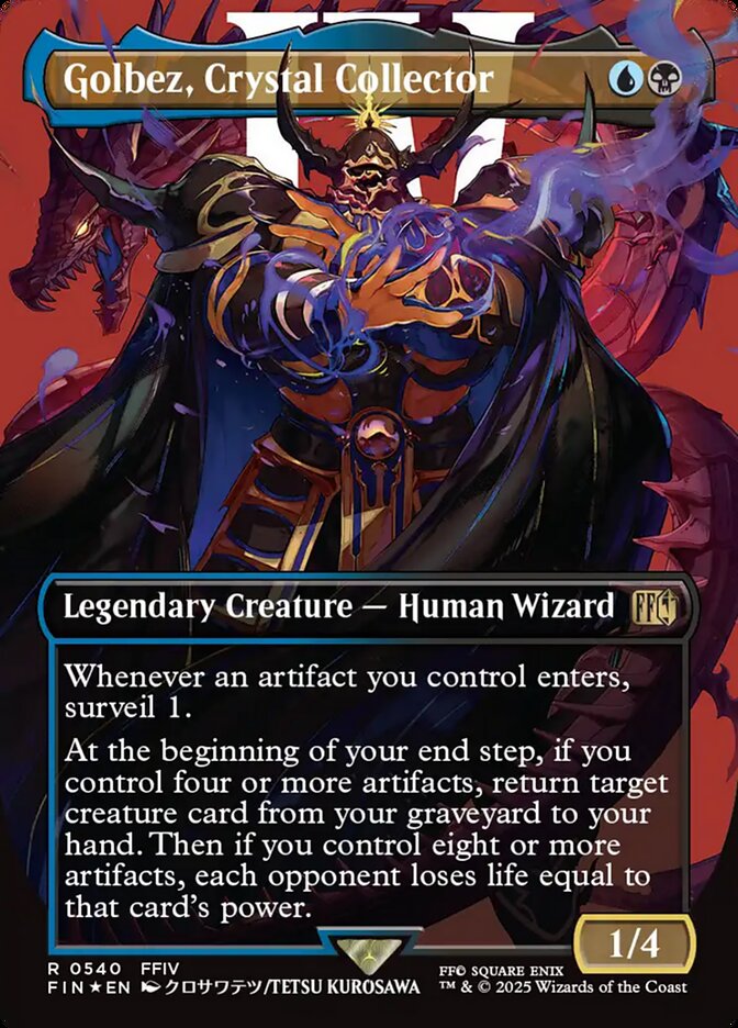 Golbez, Crystal Collector 540/309 (FINAL FANTASY)  - Borderless Surge Foil | Good Games Adelaide SA