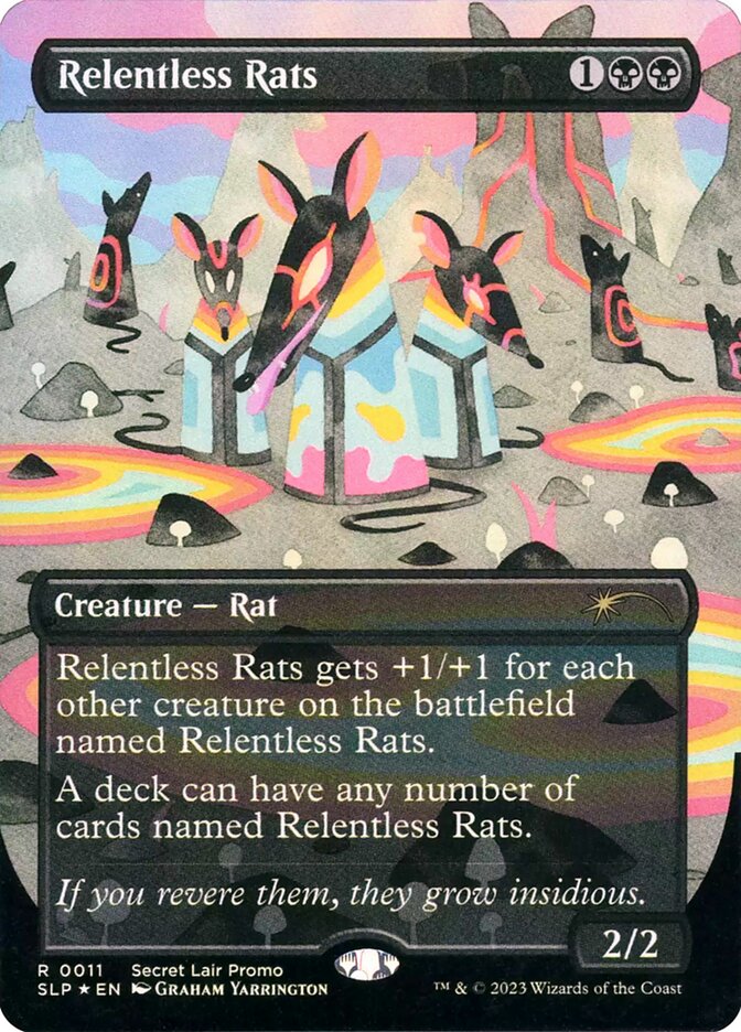 Relentless Rats 11 (Secret Lair Showdown)  - Borderless Foil | Good Games Adelaide SA