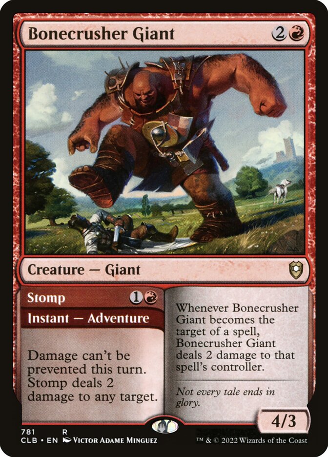 Bonecrusher Giant // Stomp 781 (Commander Legends: Battle for Baldur's Gate)  | Good Games Adelaide SA