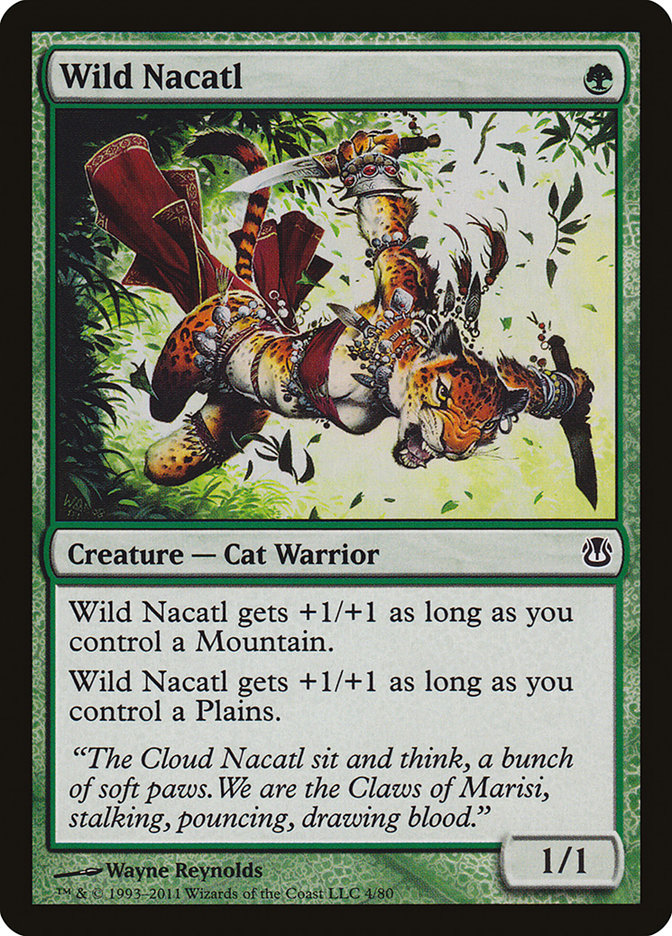Wild Nacatl 4 (Duel Decks: Ajani vs. Nicol Bolas)  | Good Games Adelaide SA
