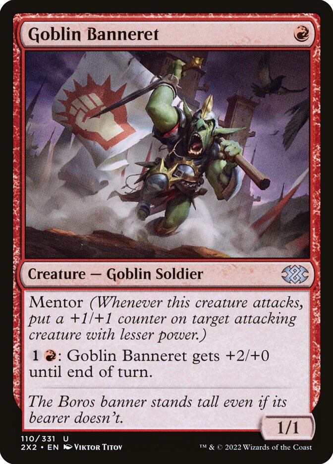 Goblin Banneret 110 (Double Masters 2022)  - Foil | Good Games Adelaide SA