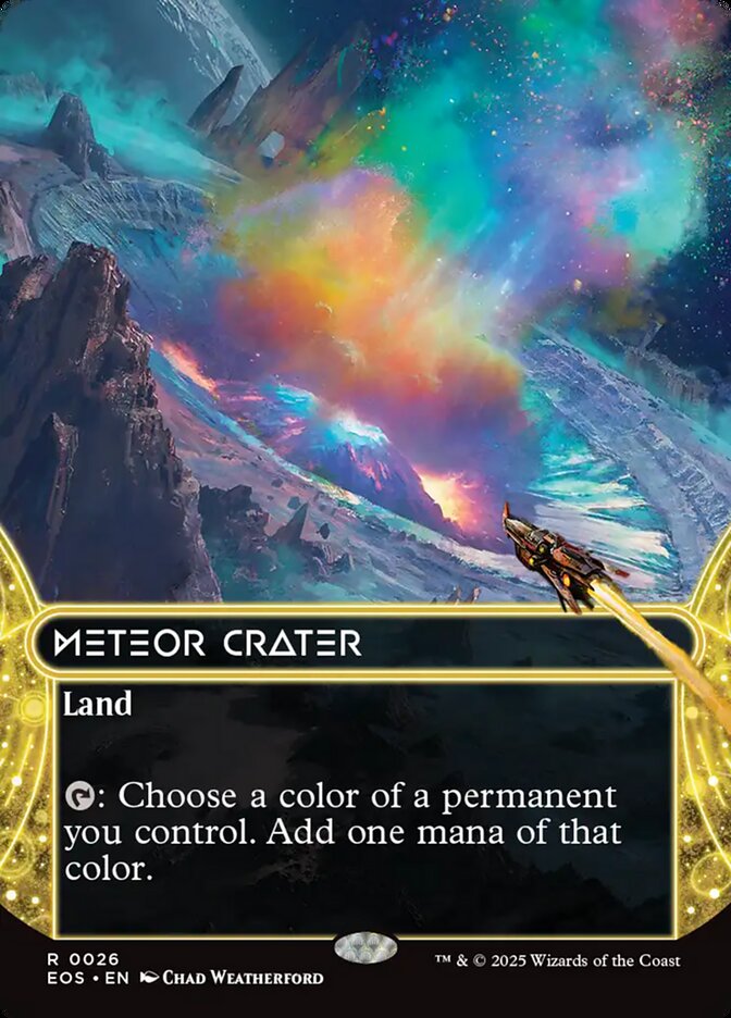 Meteor Crater 26 (Edge of Eternities: Stellar Sights)  - Foil | Good Games Adelaide SA