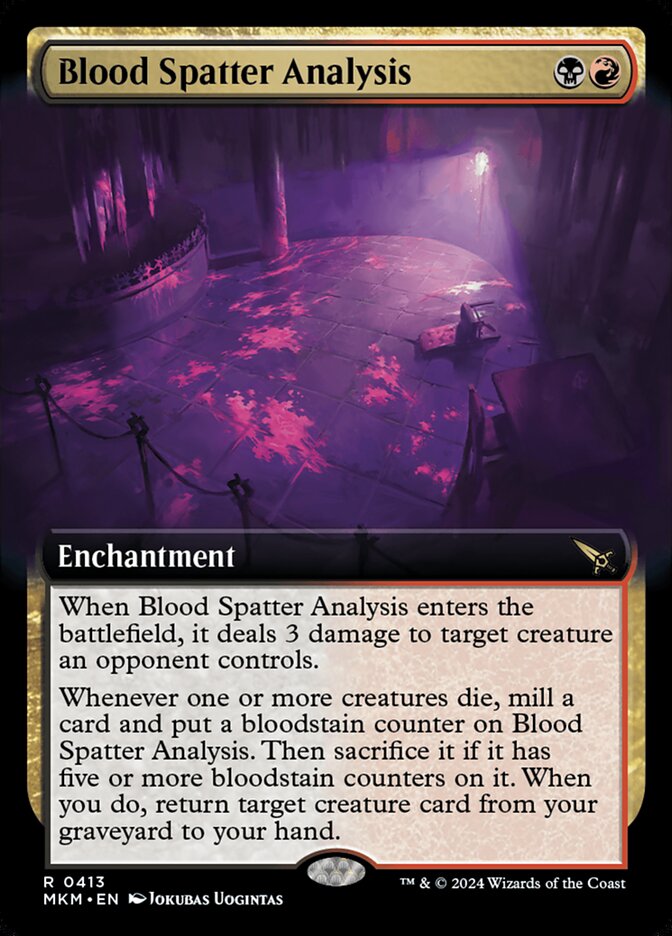 Blood Spatter Analysis 413 (Murders at Karlov Manor)  - Foil | Good Games Adelaide SA