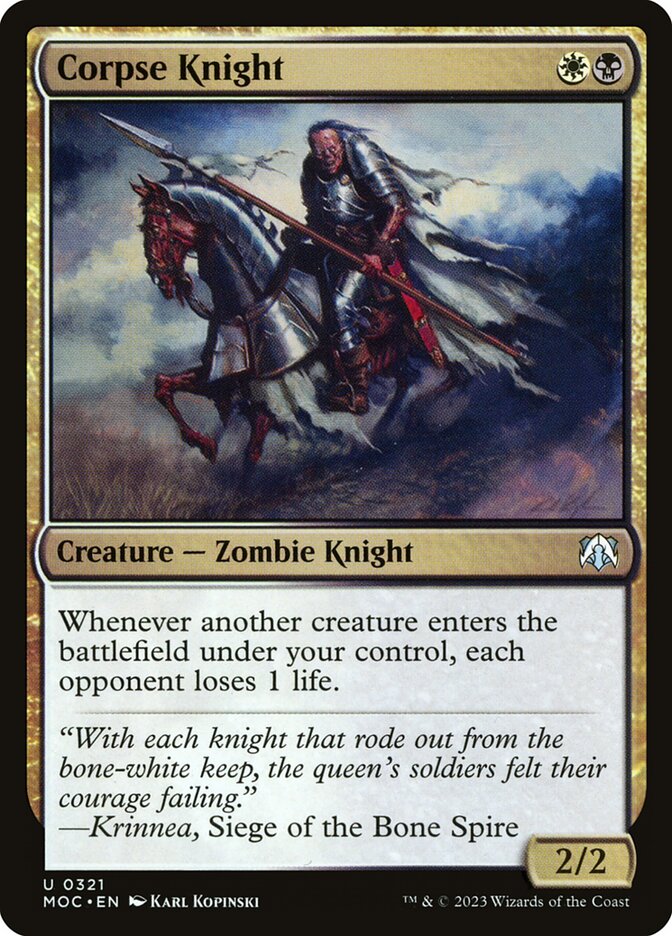 Corpse Knight 321 (Commander: March of the Machine)  | Good Games Adelaide SA