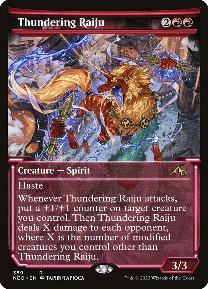 Thundering Raiju 389 (Kamigawa: Neon Dynasty)  | Good Games Adelaide SA