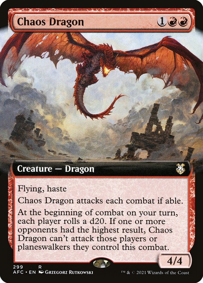 Chaos Dragon 299 (Commander: Adventures in the Forgotten Realms)  | Good Games Adelaide SA