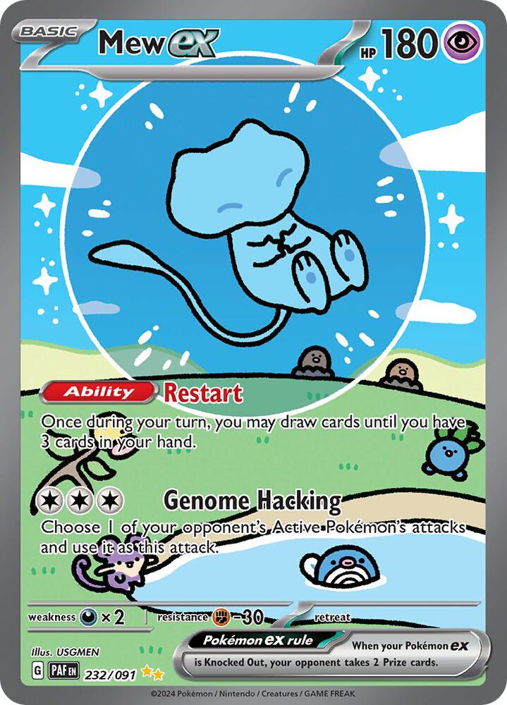 Mew ex 232/091 (SV: Paldean Fates)  - Holofoil | Good Games Adelaide SA