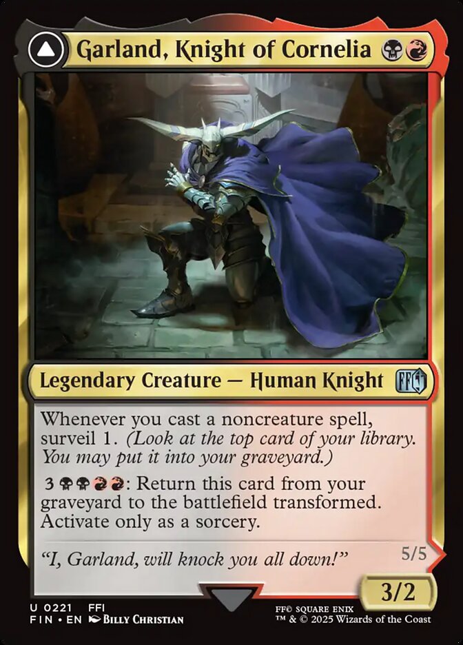 Garland, Knight of Cornelia // Chaos, the Endless 221 (FINAL FANTASY)  - Foil | Good Games Adelaide SA