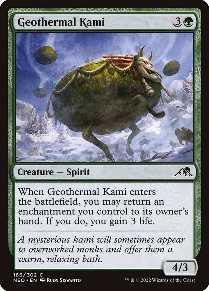 Geothermal Kami 186 (Kamigawa: Neon Dynasty)  - Foil | Good Games Adelaide SA