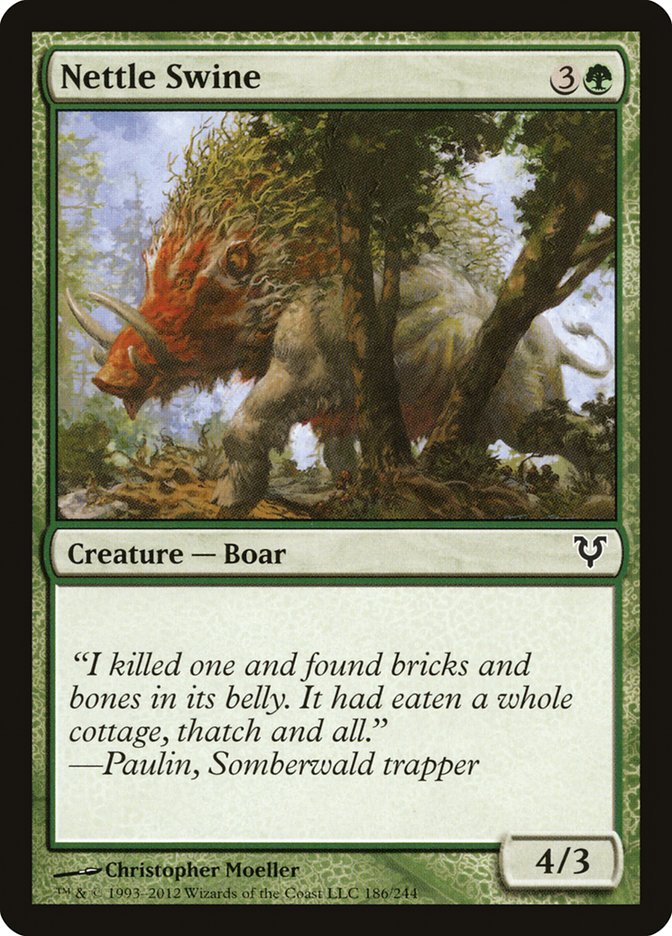 Nettle Swine 186 (Avacyn Restored)  - Foil | Good Games Adelaide SA