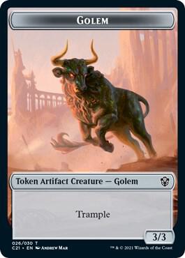 Golem 026 Thopter Double Sided Token 26 // 29 (Commander 2021)  | Good Games Adelaide SA