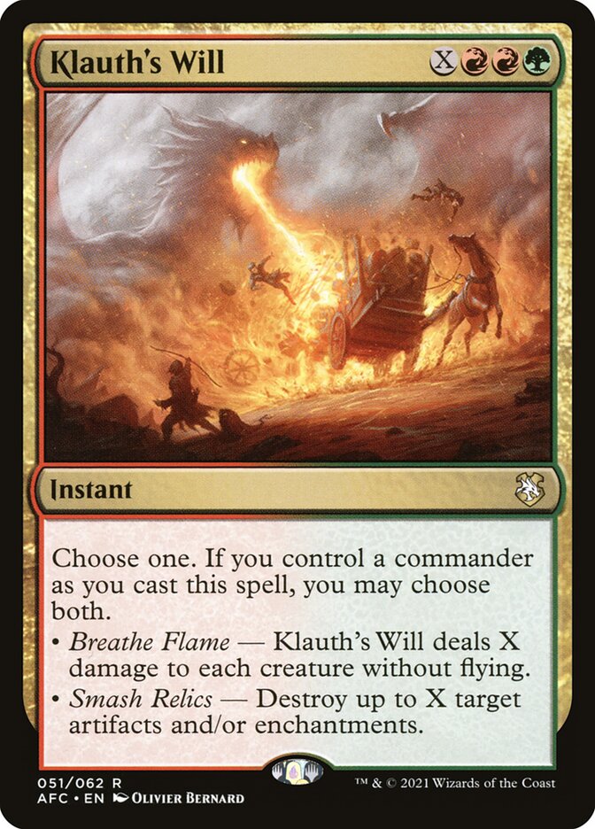 Klauth's Will 51 (Commander: Adventures in the Forgotten Realms)  | Good Games Adelaide SA