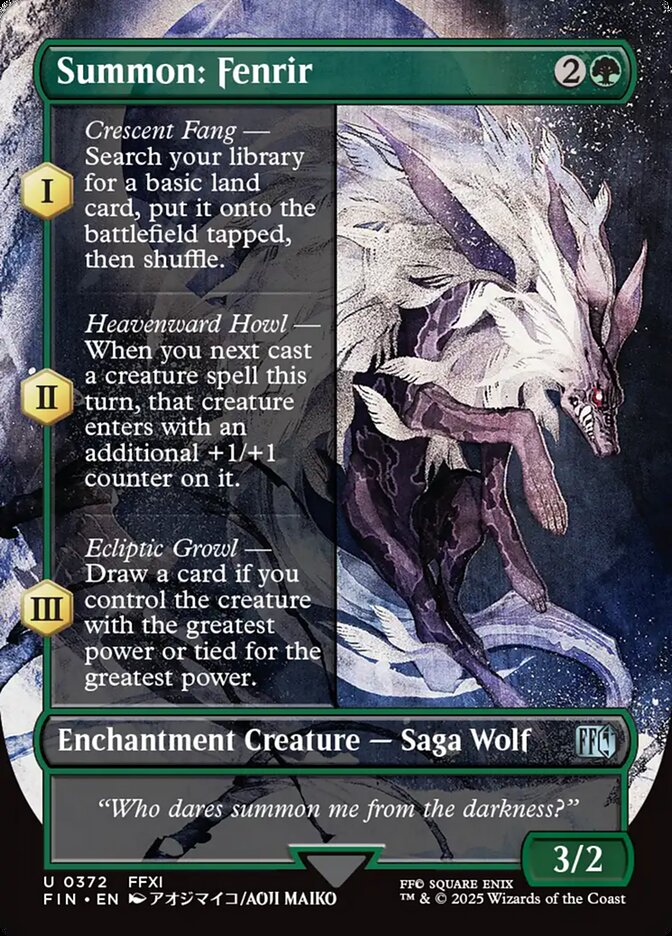 Summon: Fenrir 372 (FINAL FANTASY)  | Good Games Adelaide SA