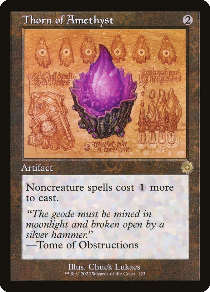 Thorn of Amethyst 123 (The Brothers' War: Retro Frame Artifacts)  - Foil | Good Games Adelaide SA