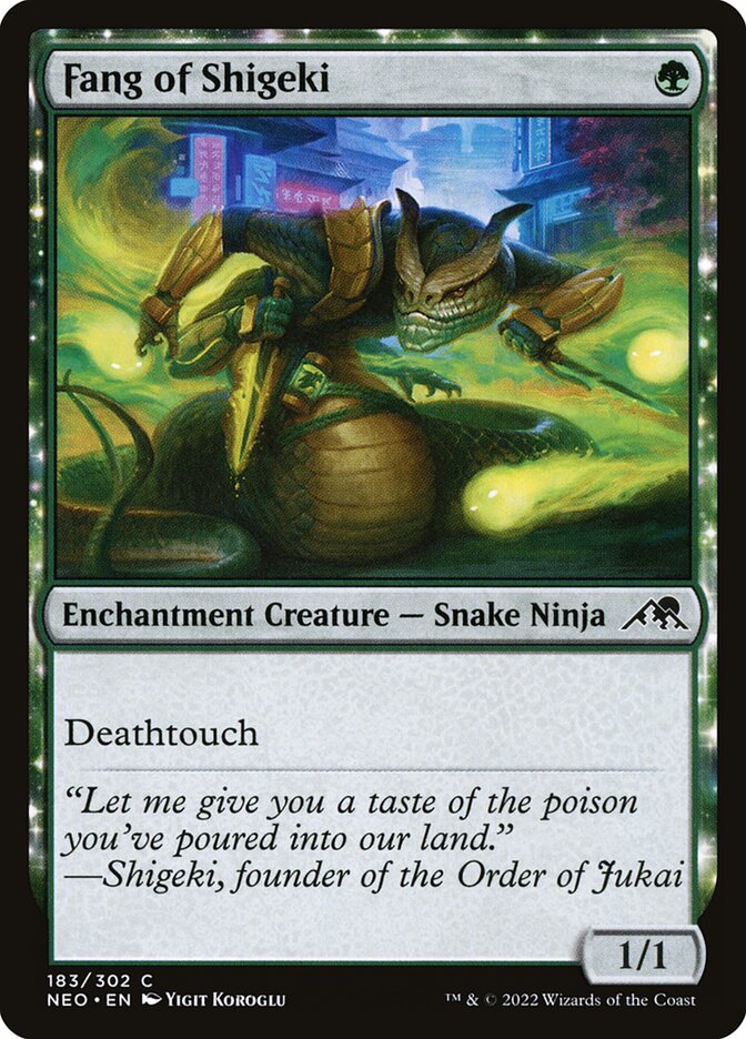 Fang of Shigeki 183 (Kamigawa: Neon Dynasty)  - Foil | Good Games Adelaide SA