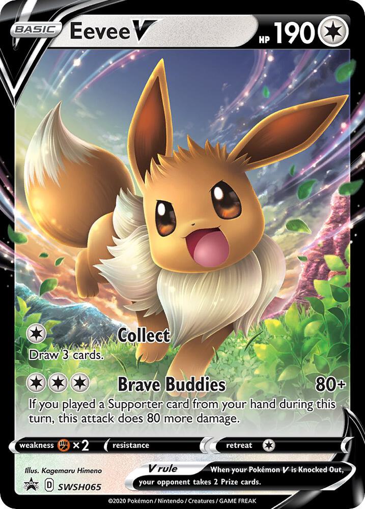 Eevee V SWSH065 (SWSH: Sword & Shield Promo Cards)  - Holofoil | Good Games Adelaide SA