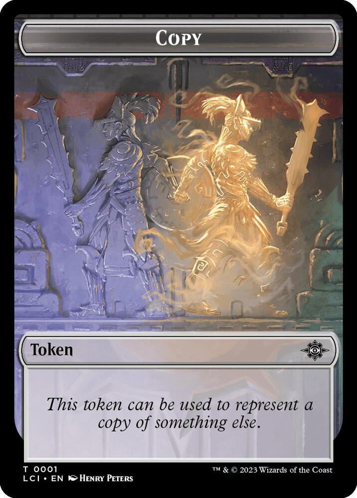 Copy Dinosaur Double Sided Token 1 // 10 (Commander: The Lost Caverns of Ixalan)  | Good Games Adelaide SA