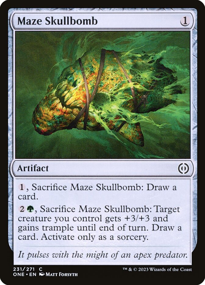 Maze Skullbomb 231 (Phyrexia: All Will Be One)  - Foil | Good Games Adelaide SA