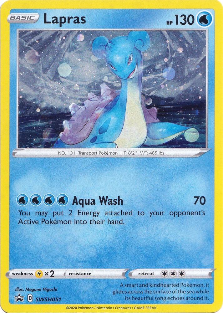 Lapras SWSH051 (SWSH: Sword & Shield Promo Cards)  - Holofoil | Good Games Adelaide SA