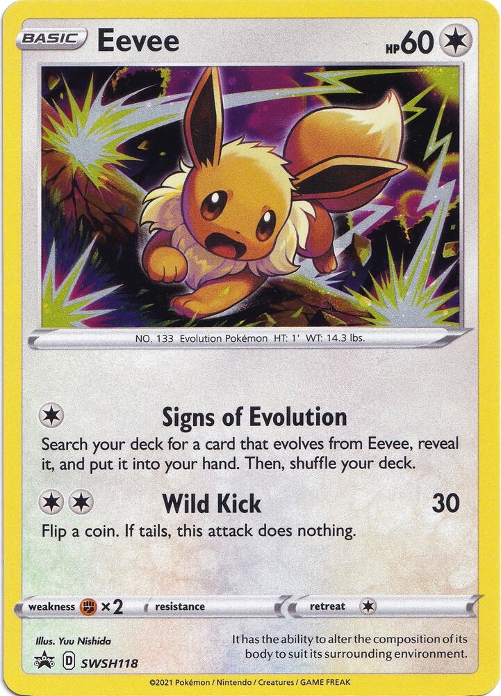 Eevee SWSH118 (SWSH: Sword & Shield Promo Cards)  - Holofoil | Good Games Adelaide SA