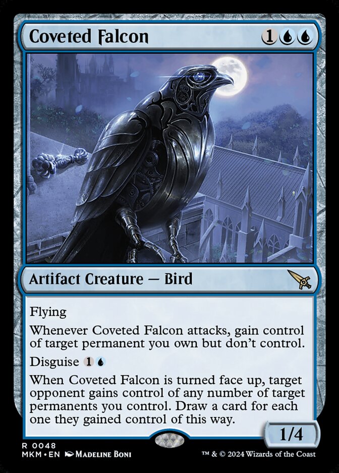 Coveted Falcon 48 (Murders at Karlov Manor)  - Foil | Good Games Adelaide SA