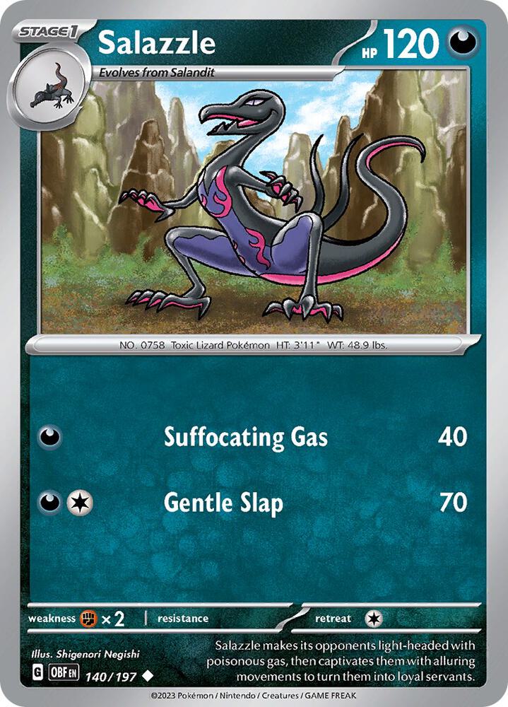 Salazzle 140/197 (SV03: Obsidian Flames)  | Good Games Adelaide SA