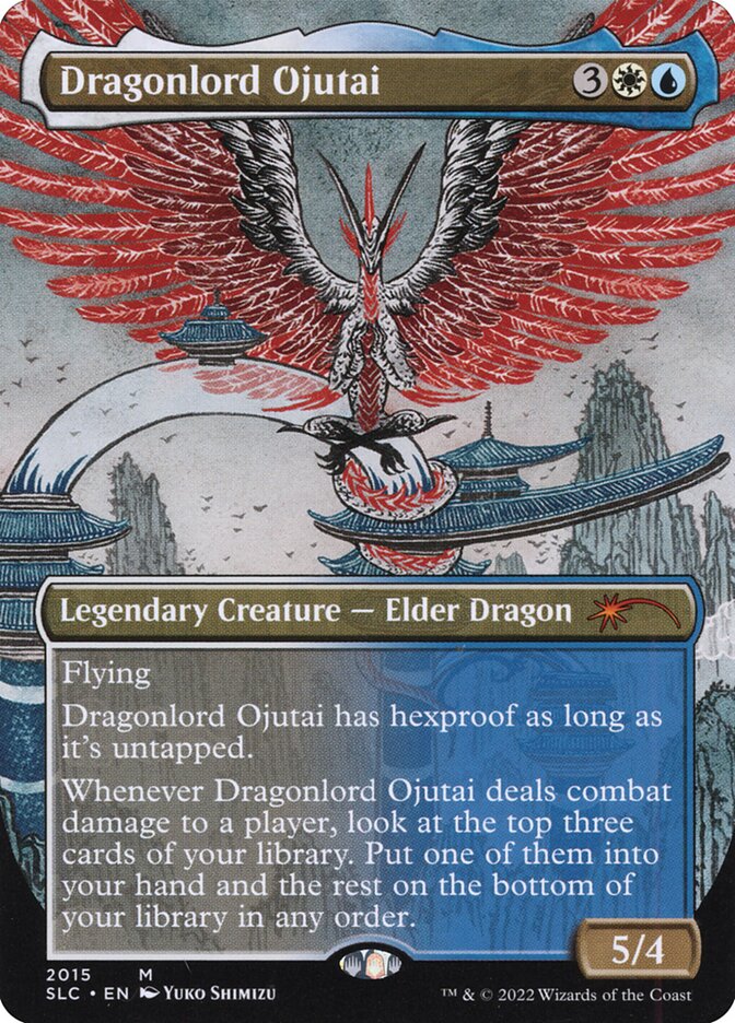 Dragonlord Ojutai 2015 (Secret Lair Countdown Kit)  - Borderless Foil | Good Games Adelaide SA