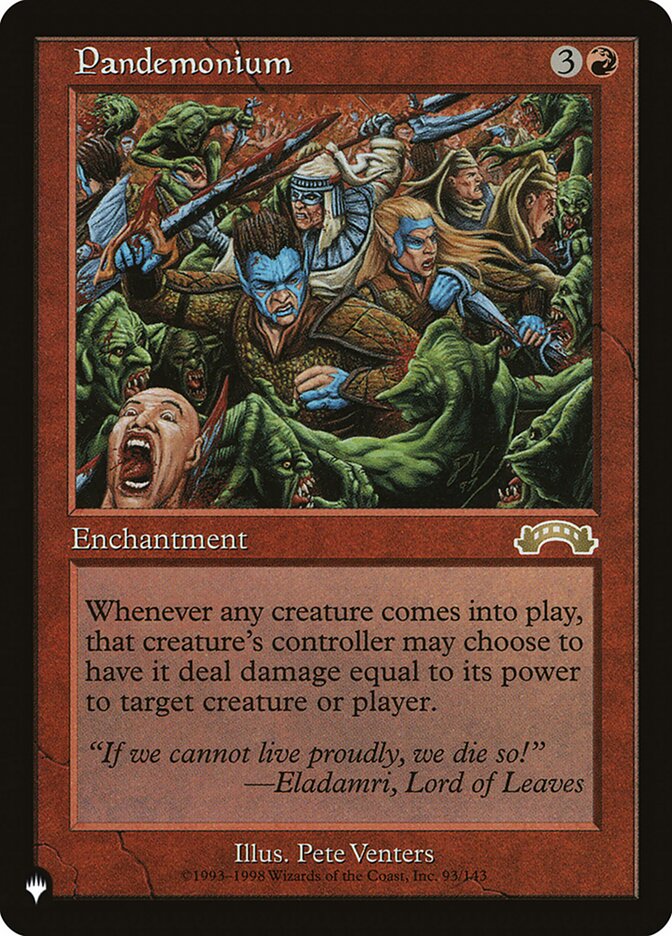 Pandemonium 93/143 (The List Reprints)  | Good Games Adelaide SA