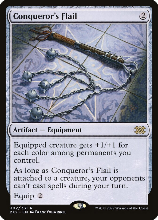 Conqueror's Flail 302 (Double Masters 2022)  - Foil | Good Games Adelaide SA
